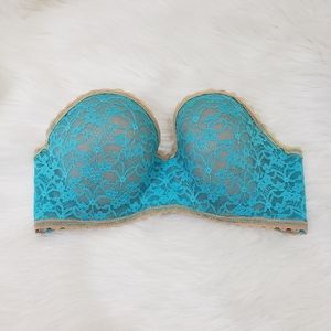 Aerie lace underwire strapless bra size 34D